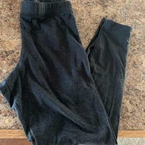PINK charcoal grey leggings size large